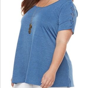 Women’s 0x Blue top, NWOT